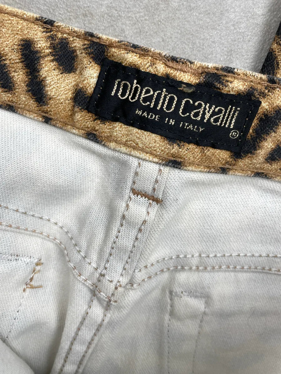 2000s Roberto Cavalli Leopard Rhinestone Straight-Leg Pants dFSNYjjm 12