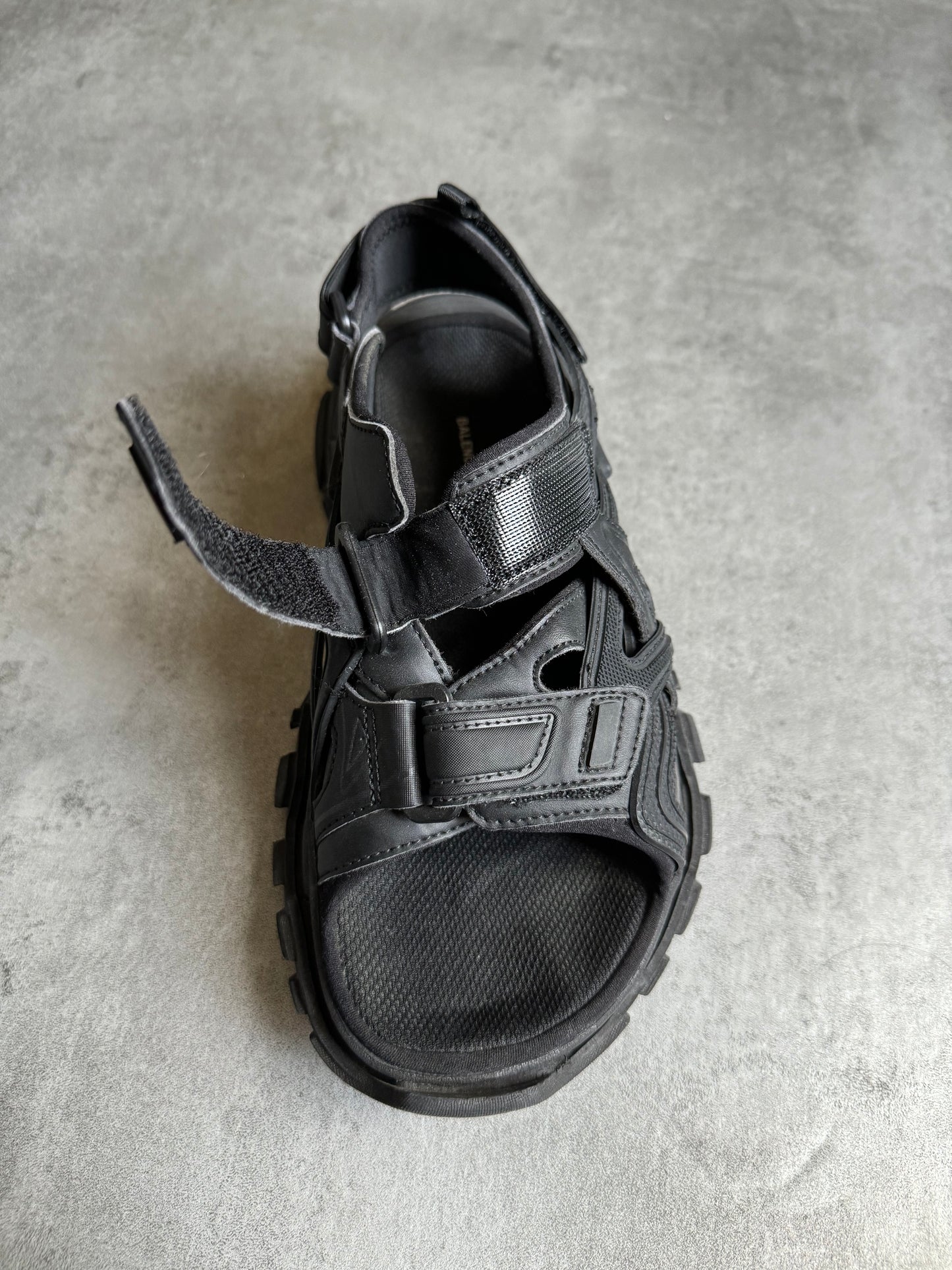 SS2020 Balenciaga Black Track Runner Slides (40) - 5