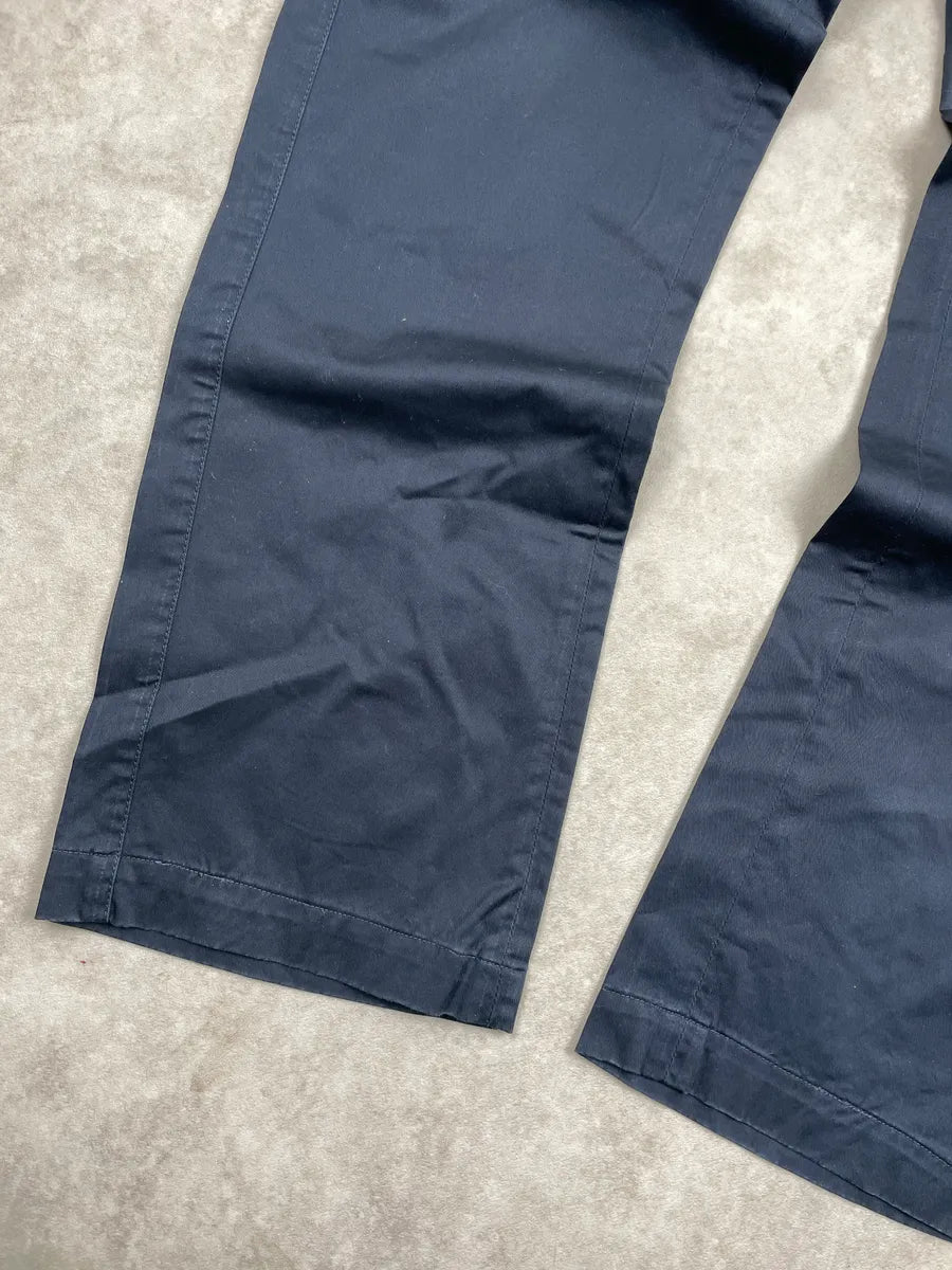 SS2009 Bikkembergs Sport Navy Striped Waistband Logo Pants dITlcENH 6