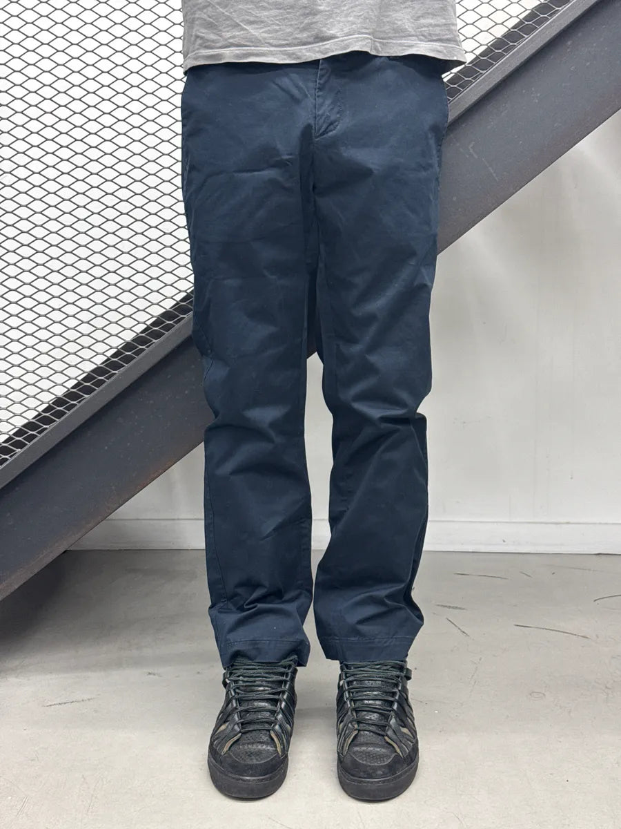 SS2009 Bikkembergs Sport Navy Striped Waistband Logo Pants dITlcENH 1