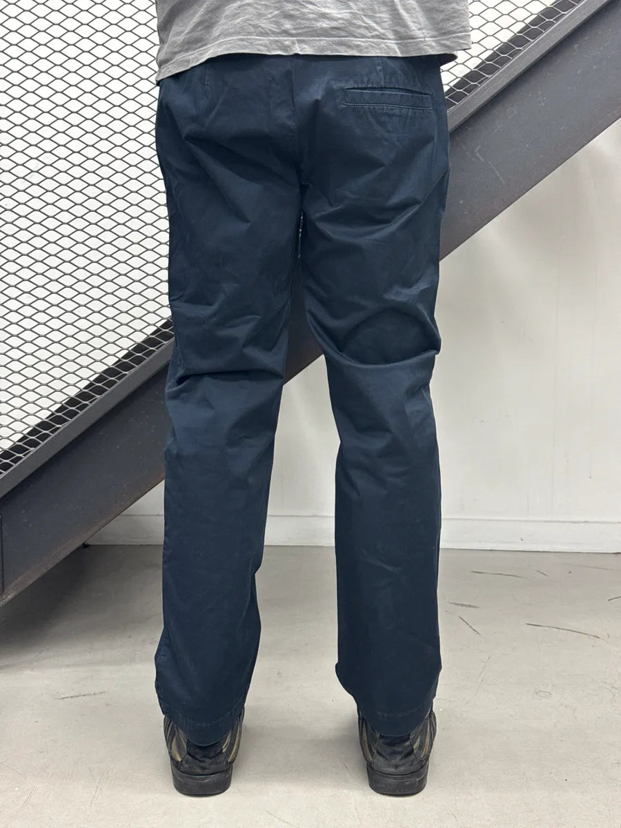 SS2009 Bikkembergs Sport Navy Striped Waistband Logo Pants dITlcENH 3