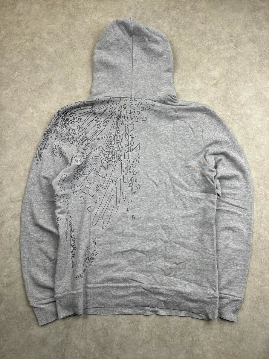 SS2009 Dior Grey Abstract Line Graphic Hoodie by Kris Van Assche dOoQxijf 3