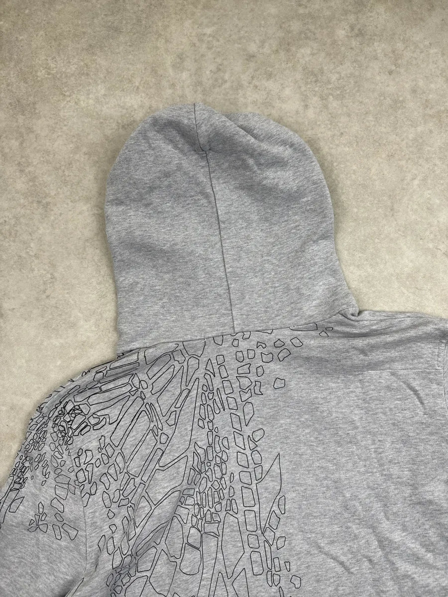 SS2009 Dior Grey Abstract Line Graphic Hoodie by Kris Van Assche dOoQxijf 7