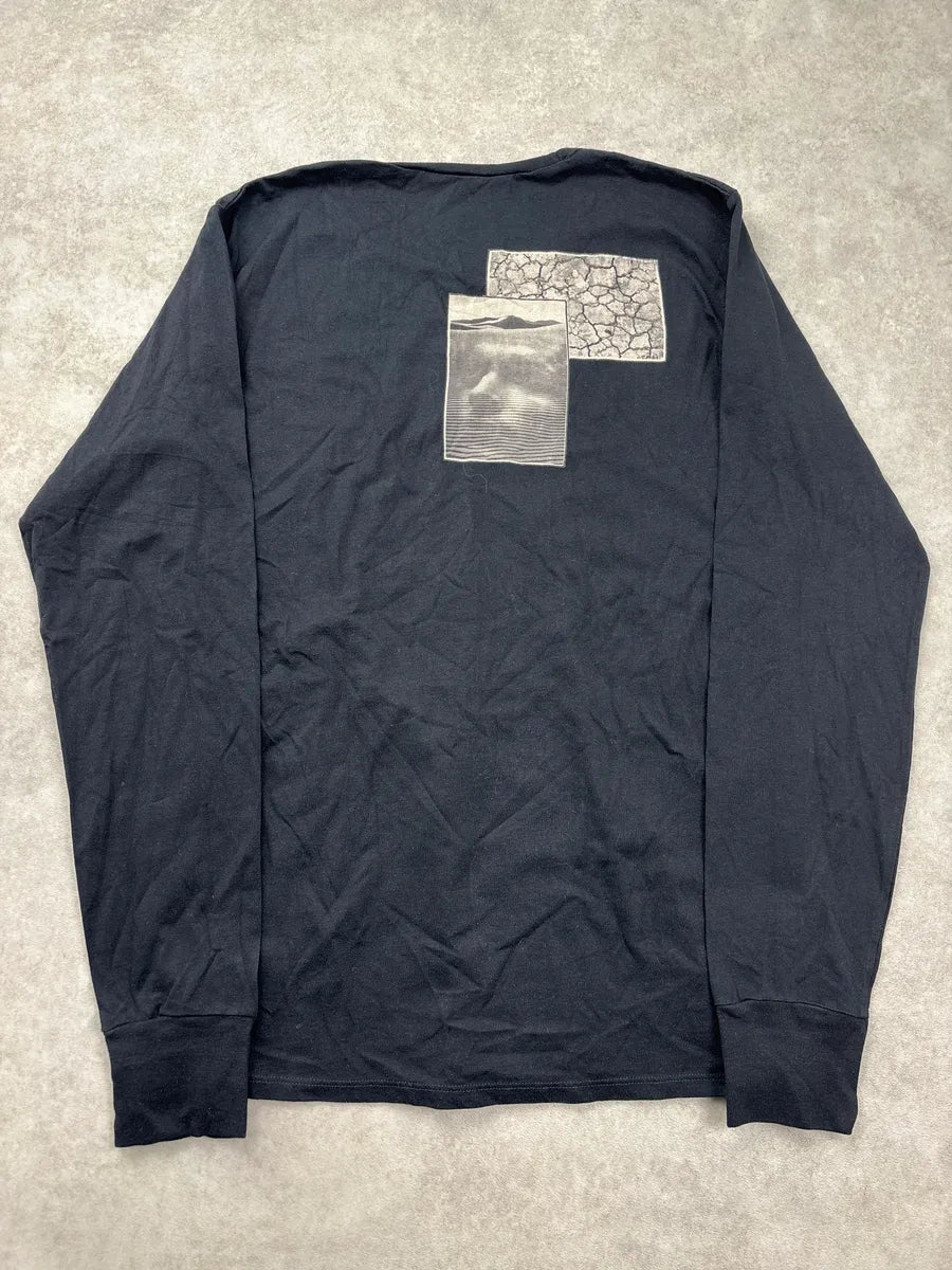 2000s Diesel Black Scarf Silhouette Longsleeves T-Shirt dOtSAzRi 5