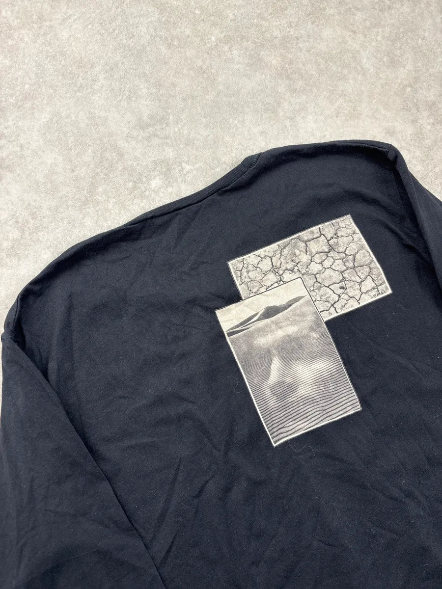2000s Diesel Black Scarf Silhouette Longsleeves T-Shirt dOtSAzRi 8