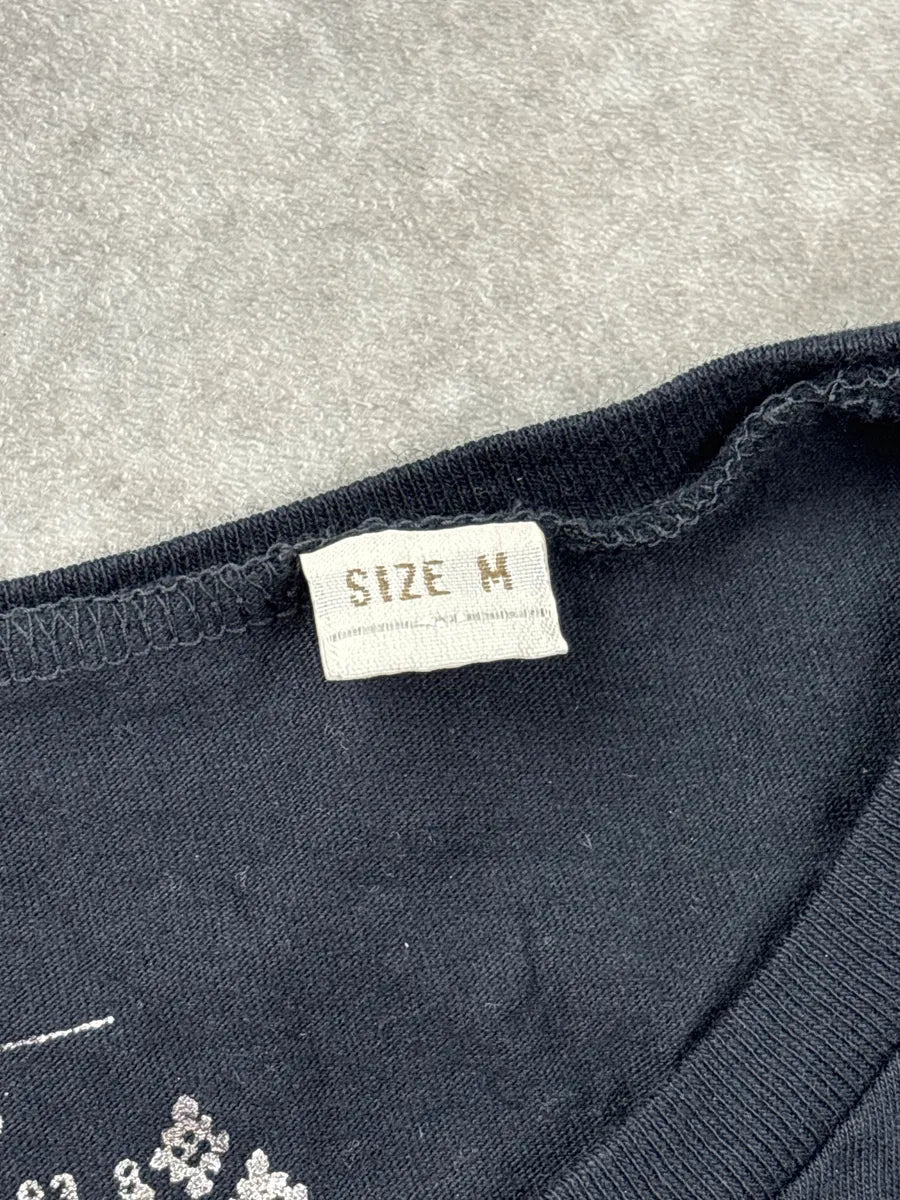 2000s Diesel Black Scarf Silhouette Longsleeves T-Shirt dOtSAzRi 10
