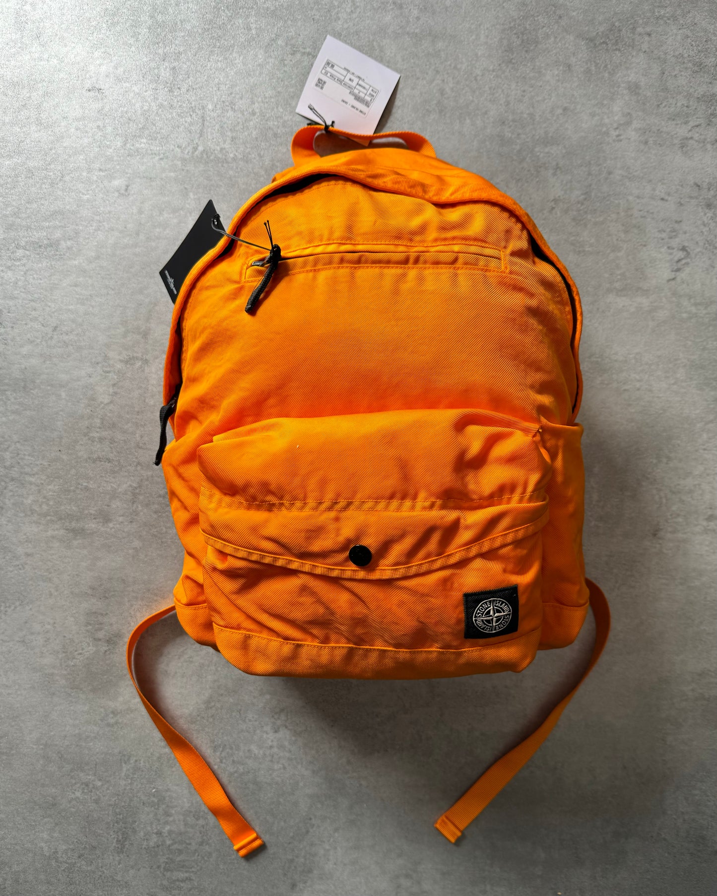 AW2021 Stone Island Orange Compass-Patch Backpack (OS) - 1