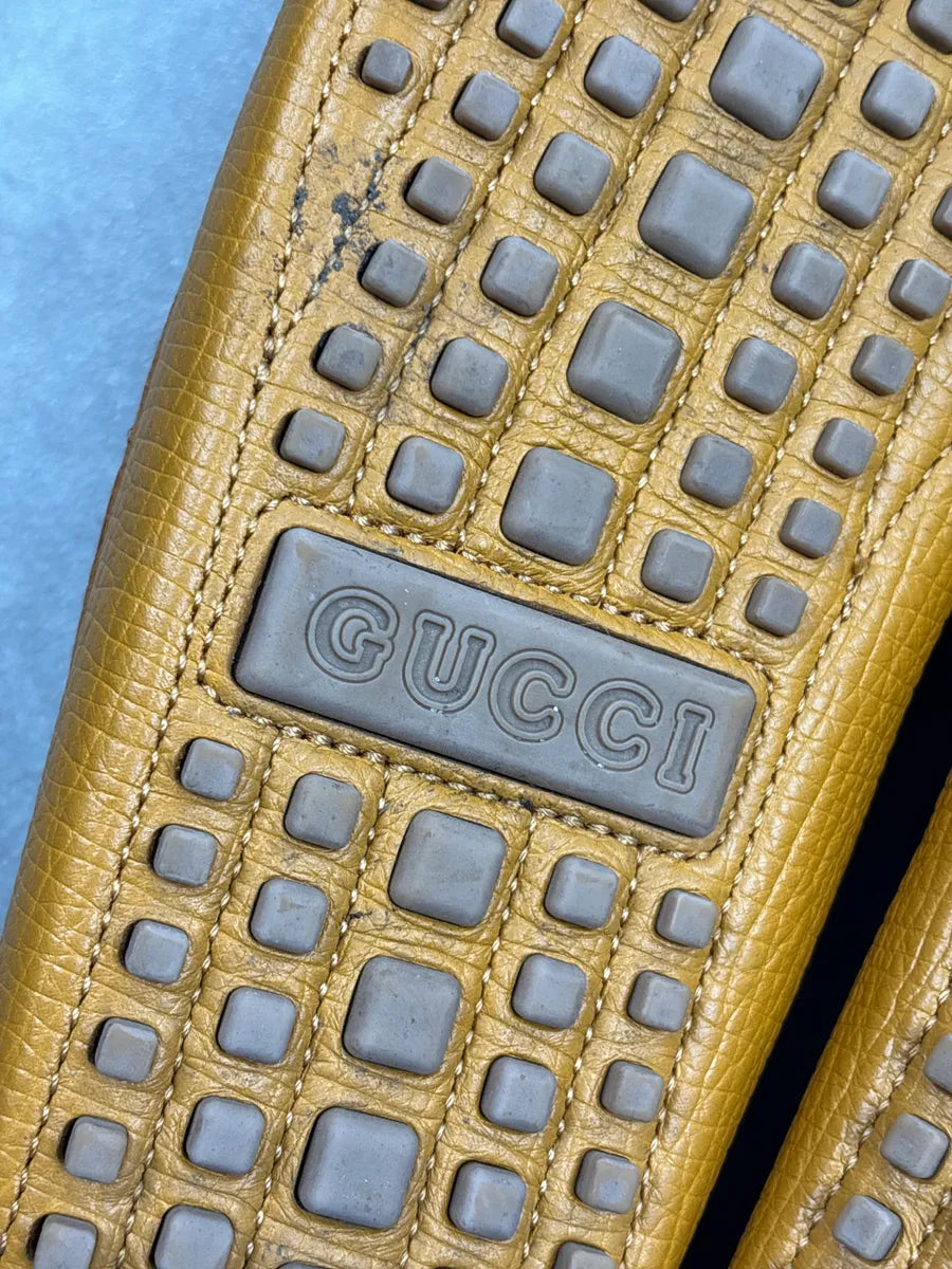 Gucci Mustard Leather Horsebit Driving Shoes dPAzhFJi 9