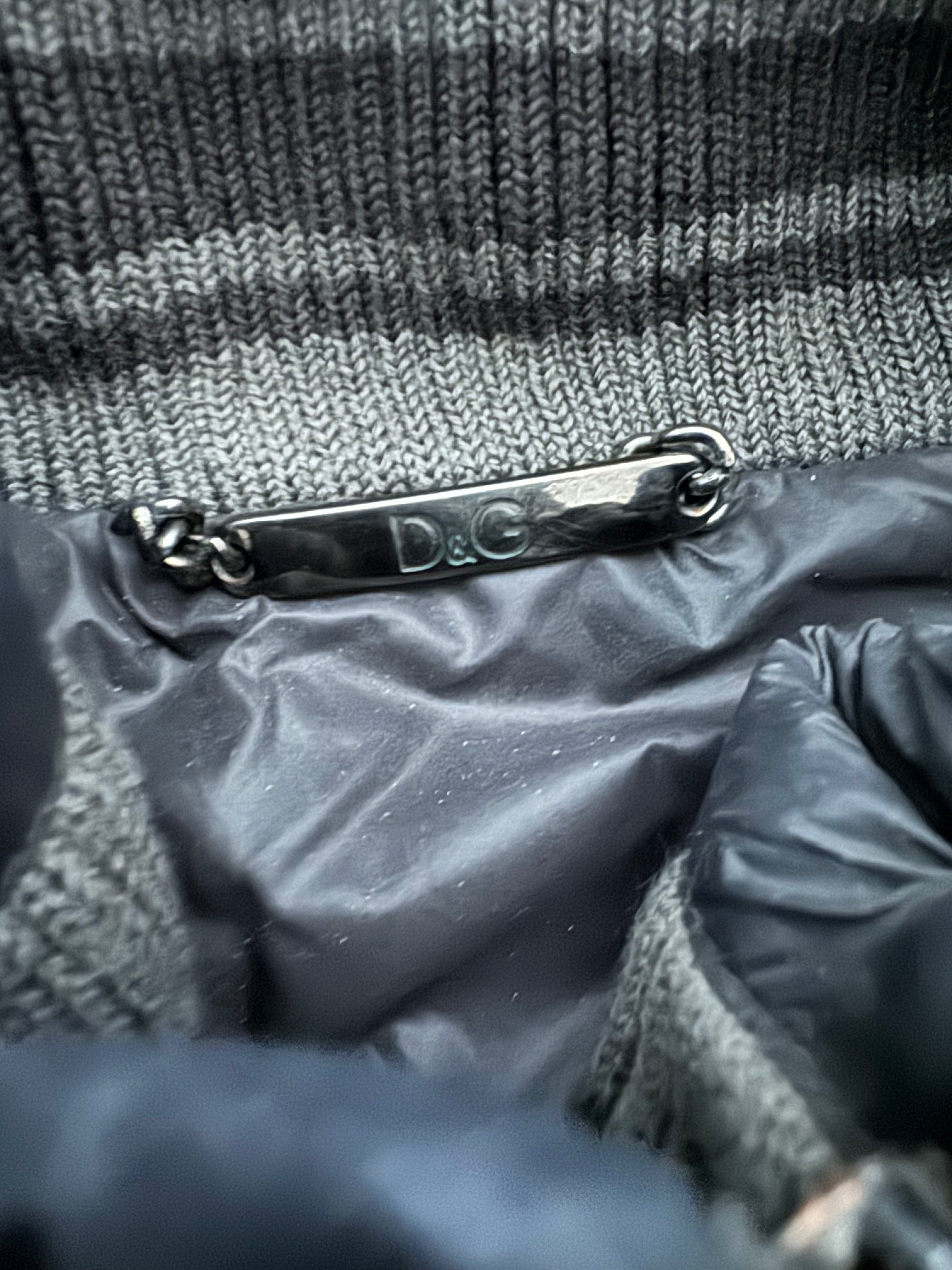 2000s Dolce & Gabbana Multi Zips Avant Garde Grey Astro Bomber Jacket (L) - 9