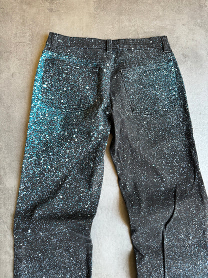 2000s Roberto Cavalli Galaxy Expansion Blue Pants (S) - 3