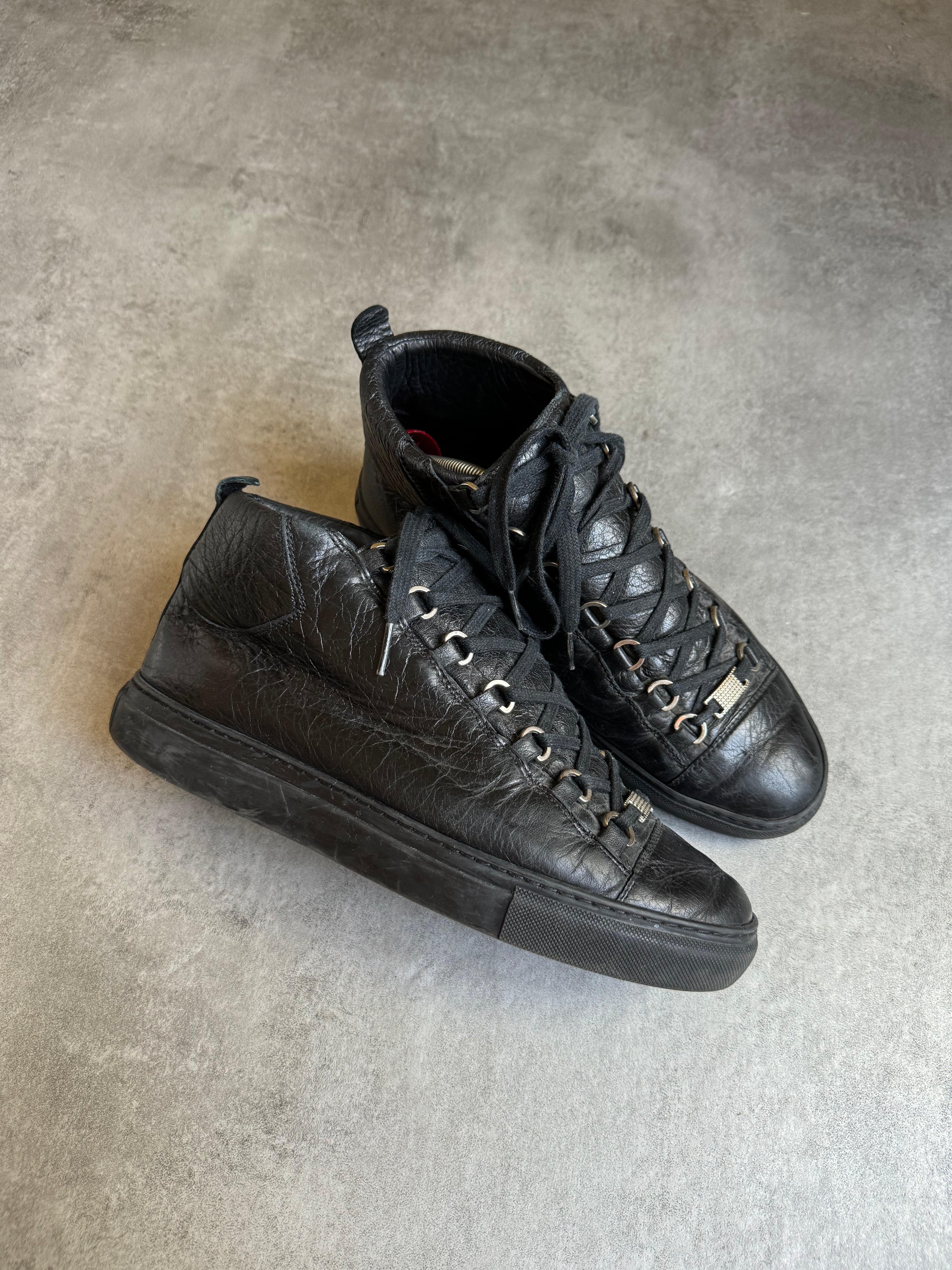 Balenciaga Arena High Black Leather (41) - 3