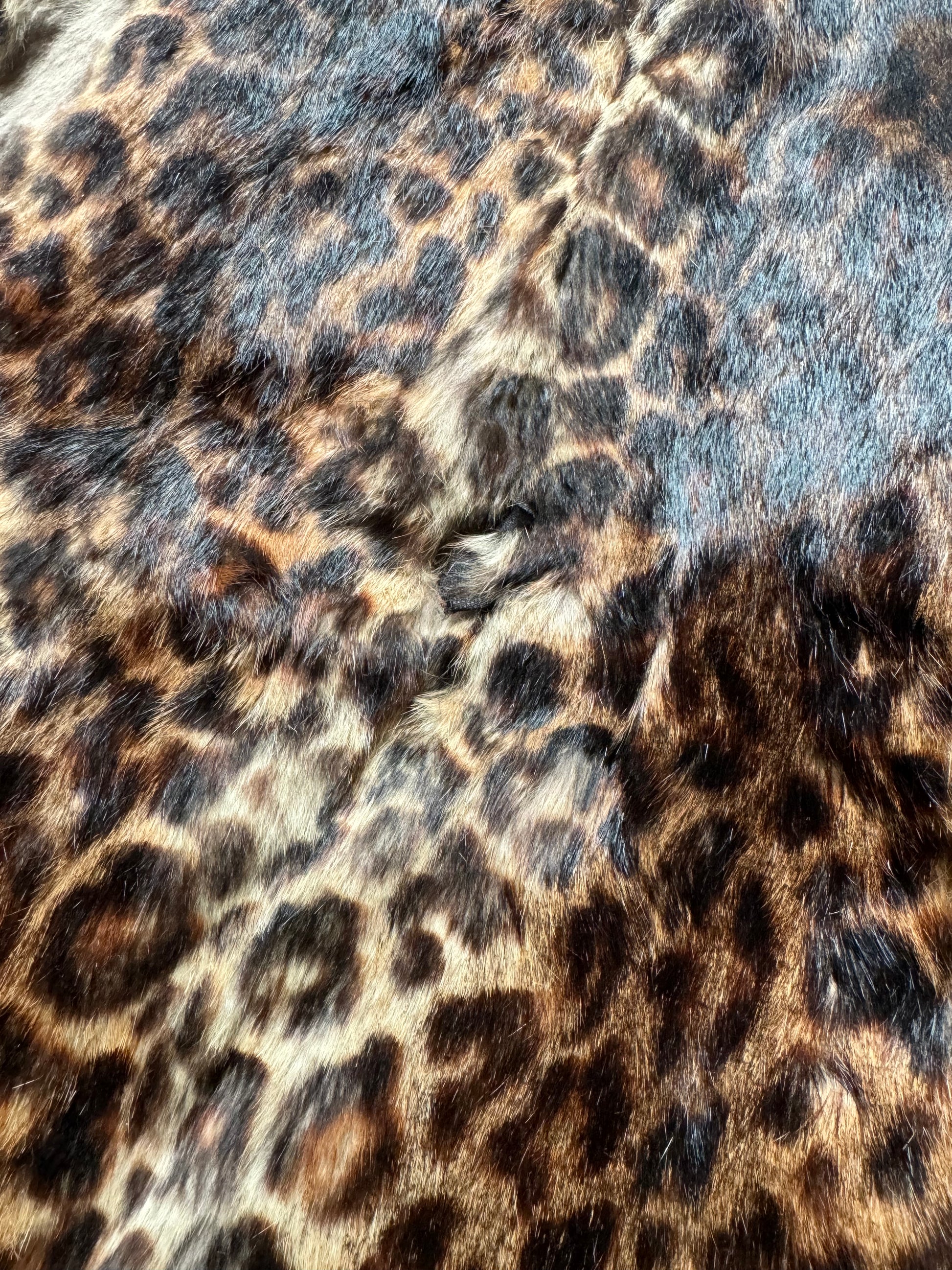 2000s Dries Van Noten Fur Zip Jaguar Leather Sweater (M) - 6