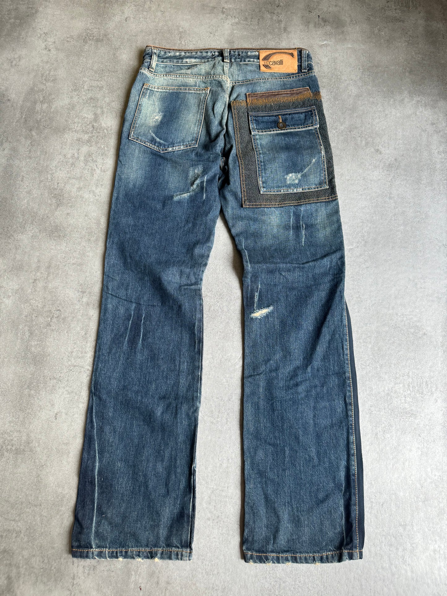 AW2005 Cavalli Cargo Underground Relaxed Denim Jeans (M) - 4