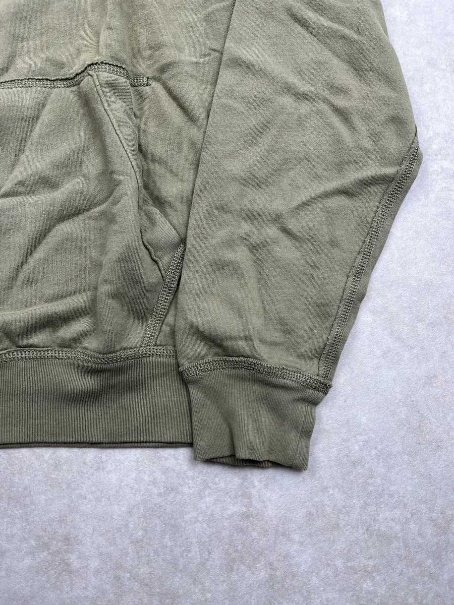 2010s Ralph Lauren Olive American Flag Patch Hoodie dZjVuyFj 8
