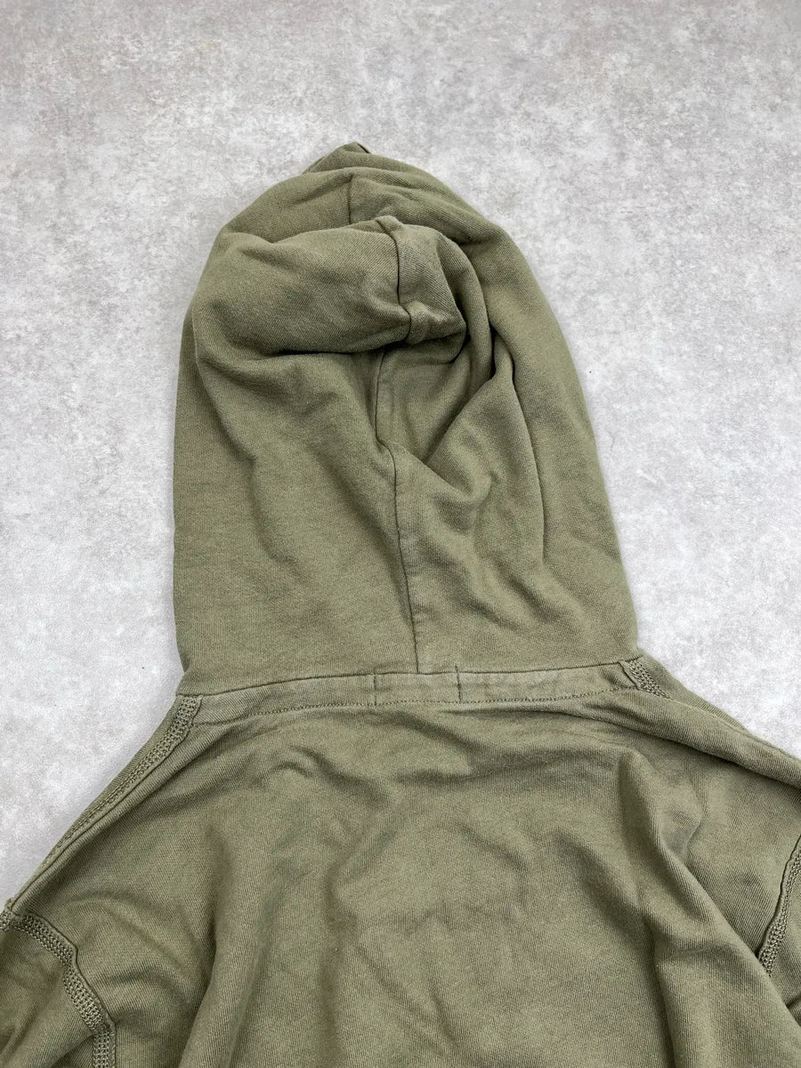 2010s Ralph Lauren Olive American Flag Patch Hoodie dZjVuyFj 5
