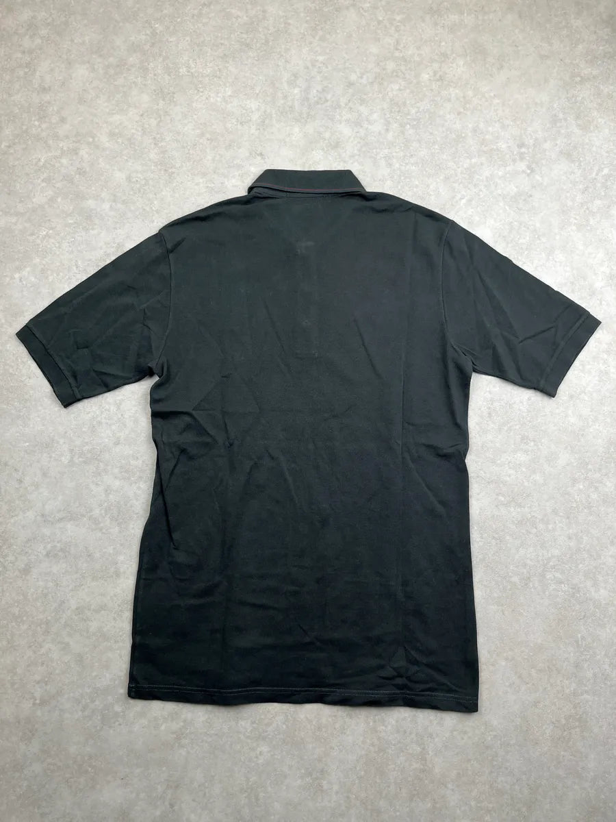 2000s Gucci Dark Grey Embroidered Tipped Collar Polo daXVtyLI 3