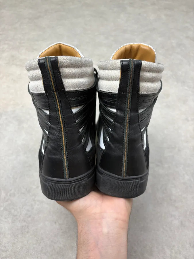 Damir Doma Black & White Mega Laced High Sneakers VudkAqP 6