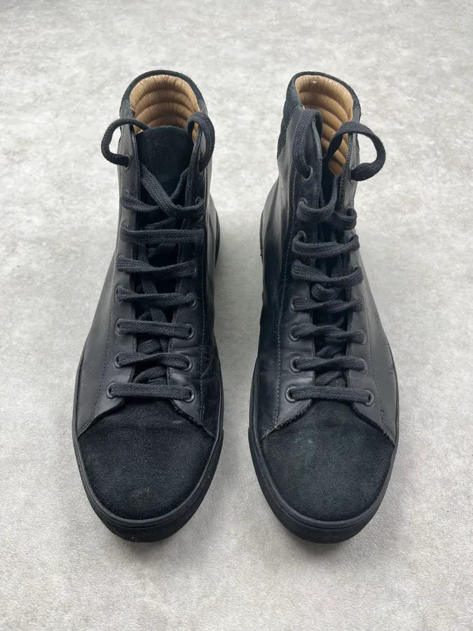 2010s Damir Doma Black Leather High Sneakers QEXoyIV 1