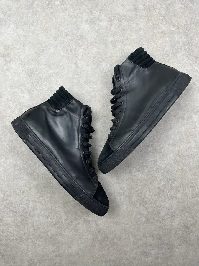 2010s Damir Doma Black Leather High Sneakers QEXoyIV 3