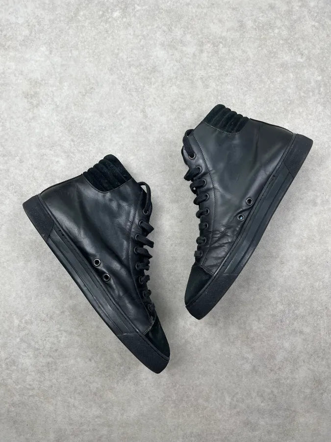 2010s Damir Doma Black Leather High Sneakers QEXoyIV 4
