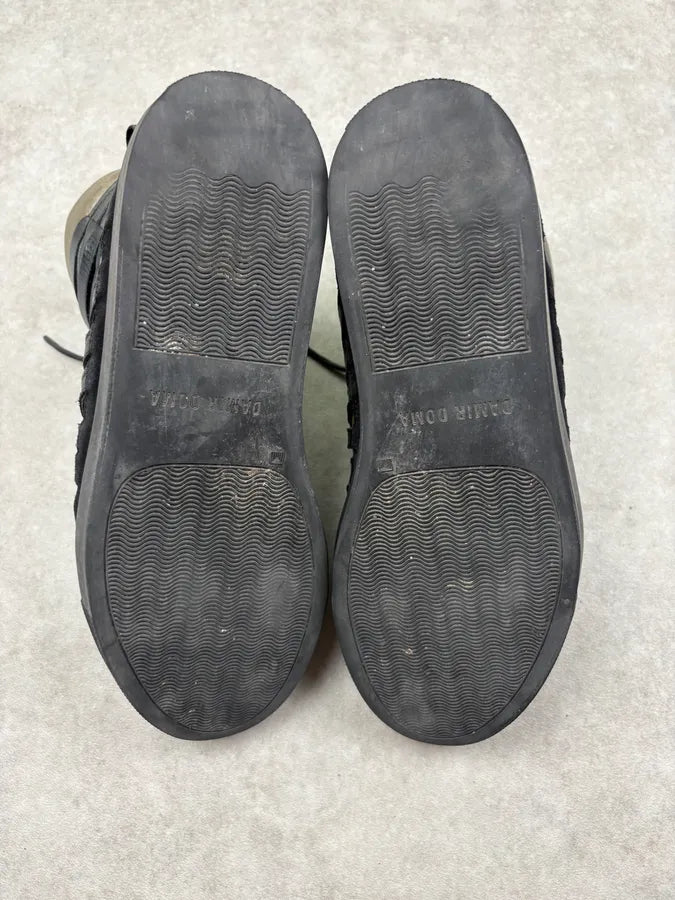 Damir Doma Black Leather Suede Lace-Up High Sneakers HQRTeMA 7