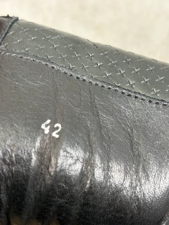 Damir Doma Black Leather Suede Lace-Up High Sneakers HQRTeMA 9