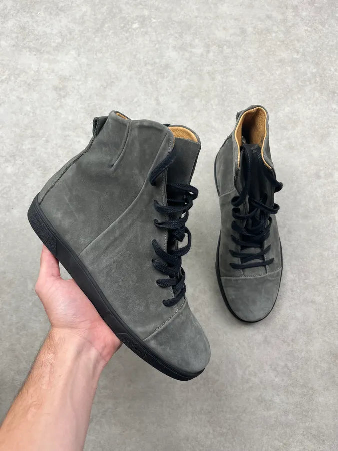 2010s Damir Doma Grey Suede Lace-Up Sneakers xDLLpAR 0