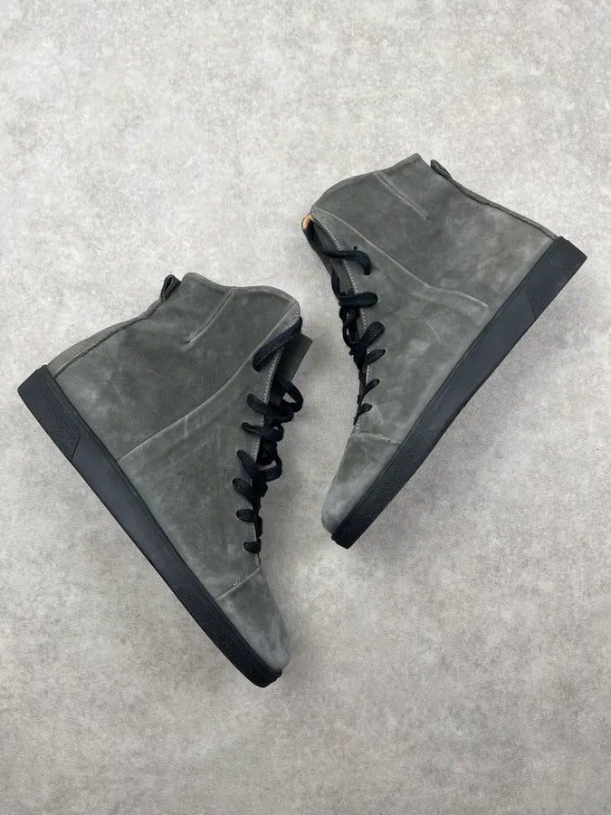 2010s Damir Doma Grey Suede Lace-Up Sneakers xDLLpAR 4