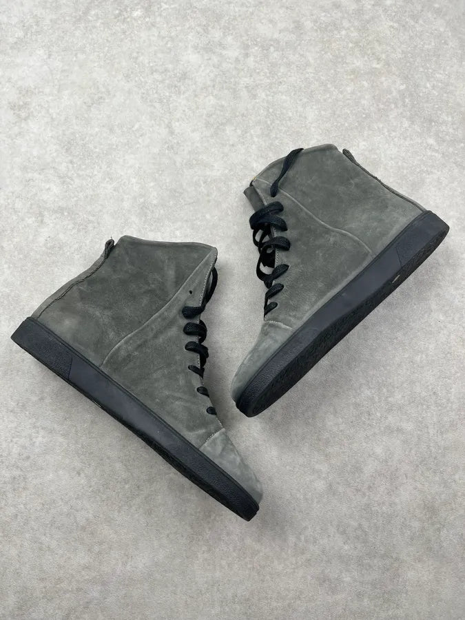 2010s Damir Doma Grey Suede Lace-Up Sneakers xDLLpAR 3