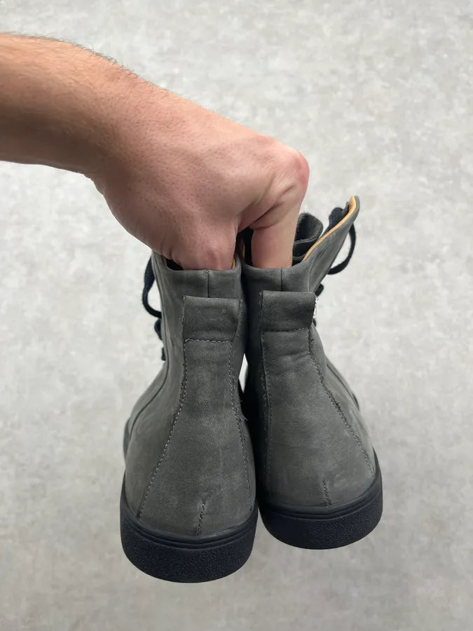 2010s Damir Doma Grey Suede Lace-Up Sneakers xDLLpAR 5