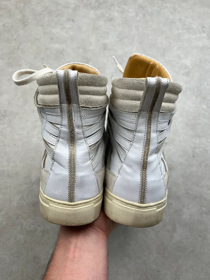 Damir Doma Mega Loop White Leather High Sneakers GAvHZly 5