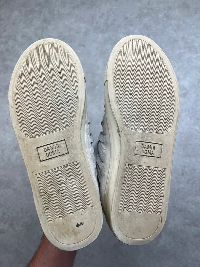 Damir Doma Mega Loop White Leather High Sneakers GAvHZly 6