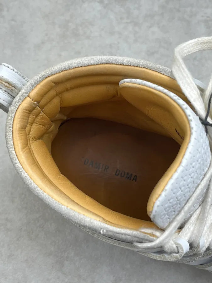 Damir Doma Mega Loop White Leather High Sneakers GAvHZly 8