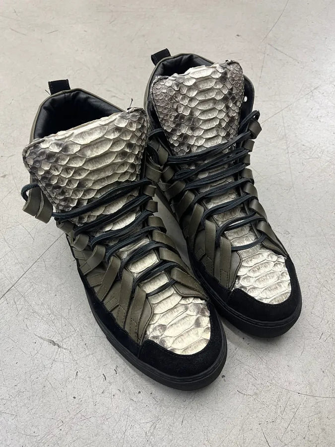 Damir Doma Python Megaloop Khaki High Sneakers HqfxRSo 1