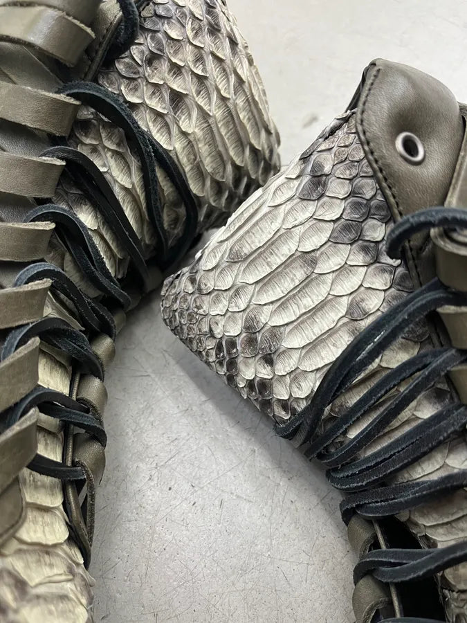 Damir Doma Python Megaloop Khaki High Sneakers HqfxRSo 4