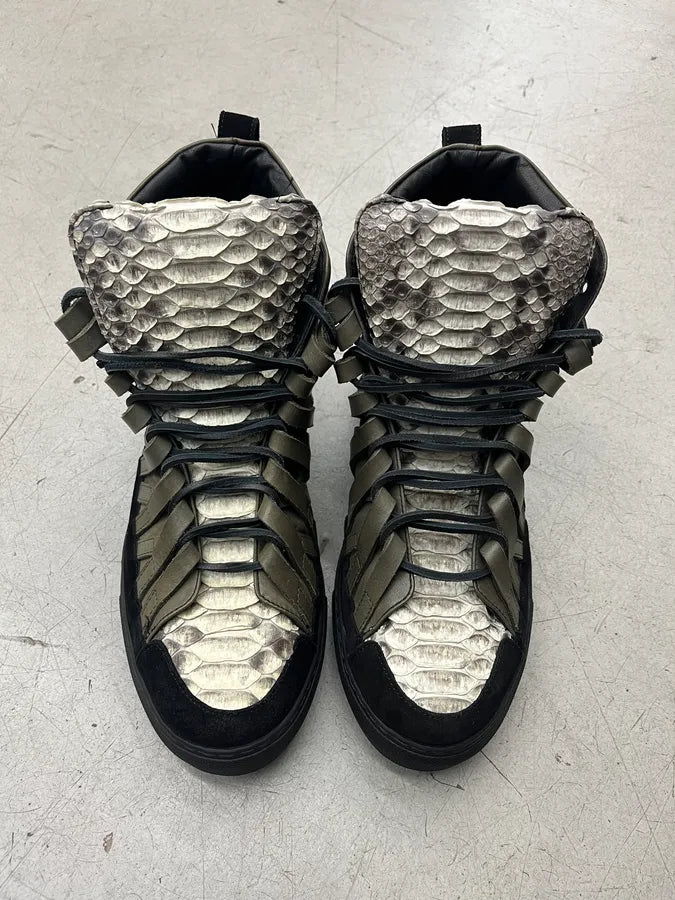 Damir Doma Python Megaloop Khaki High Sneakers HqfxRSo 5