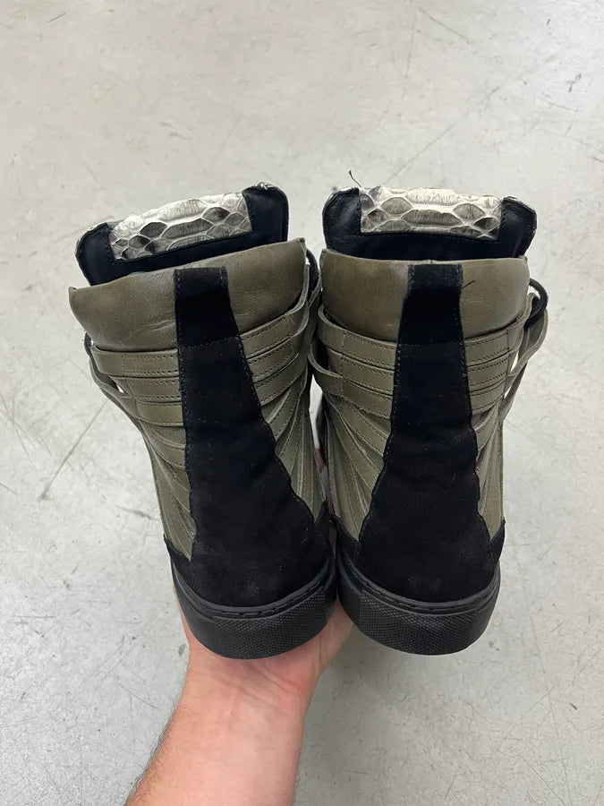 Damir Doma Python Megaloop Khaki High Sneakers HqfxRSo 6