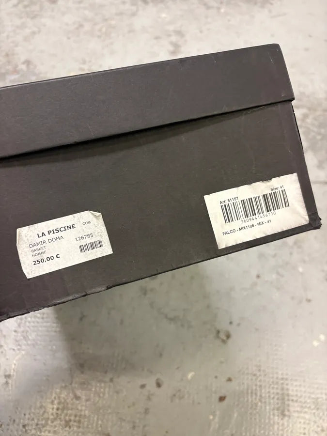 Damir Doma Multi Strip White Leather Sneakers paywYiY 10
