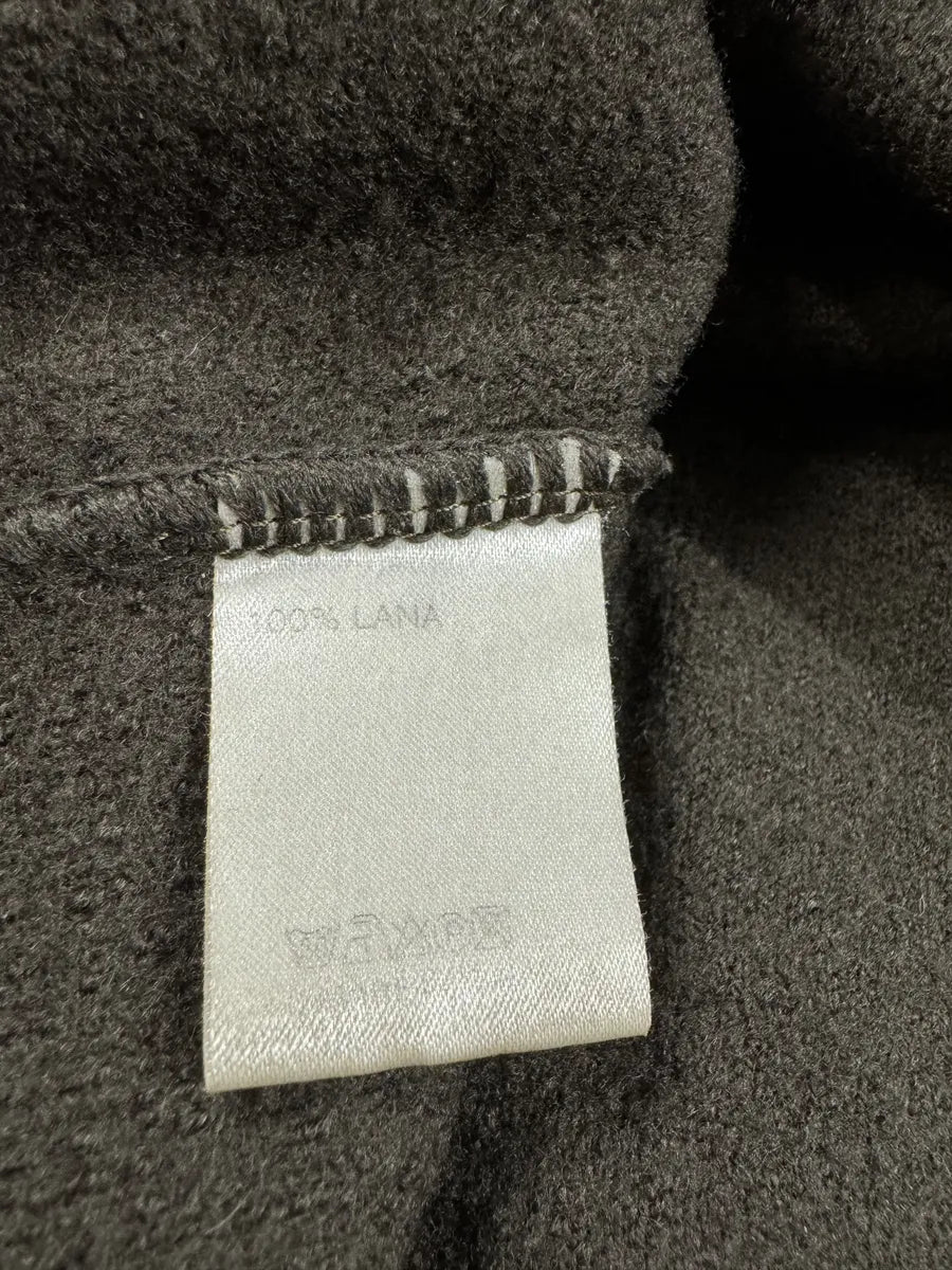 Daniele Alessandrini Asymmetrical Full Zip Brown Wool Sweater (M) 6