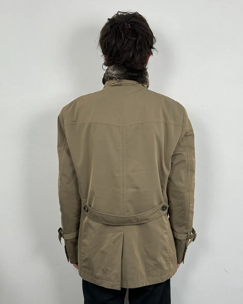 Daniele Alessandrini Beige Faux Fur Cozy Coat  YGZlhLU 1