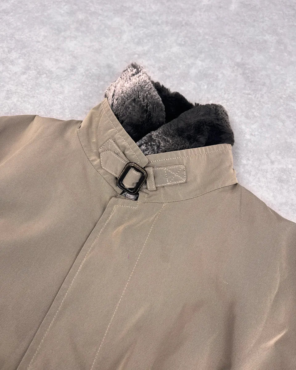 Daniele Alessandrini Beige Faux Fur Cozy Coat  YGZlhLU 4