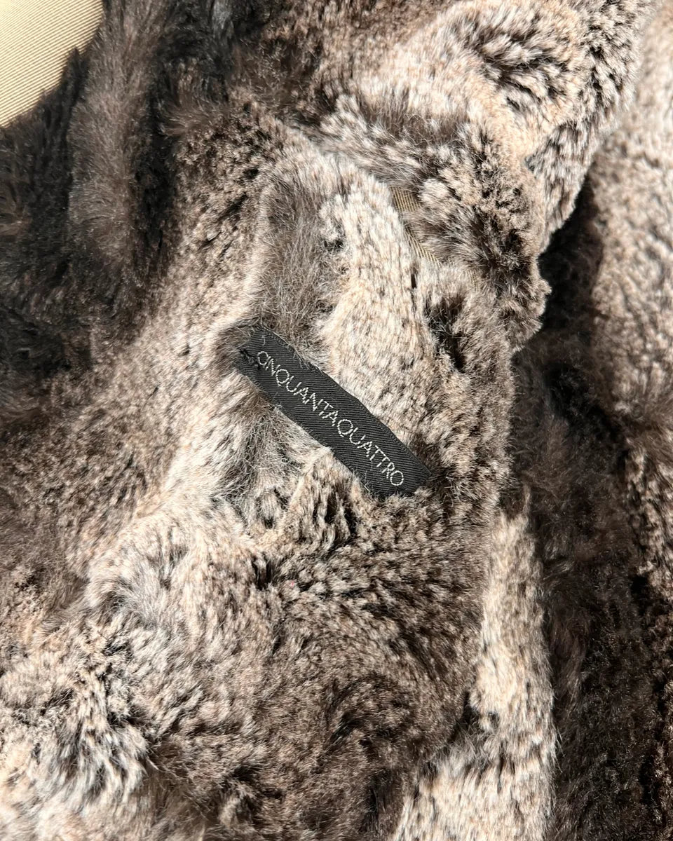 Daniele Alessandrini Beige Faux Fur Cozy Coat  YGZlhLU 9