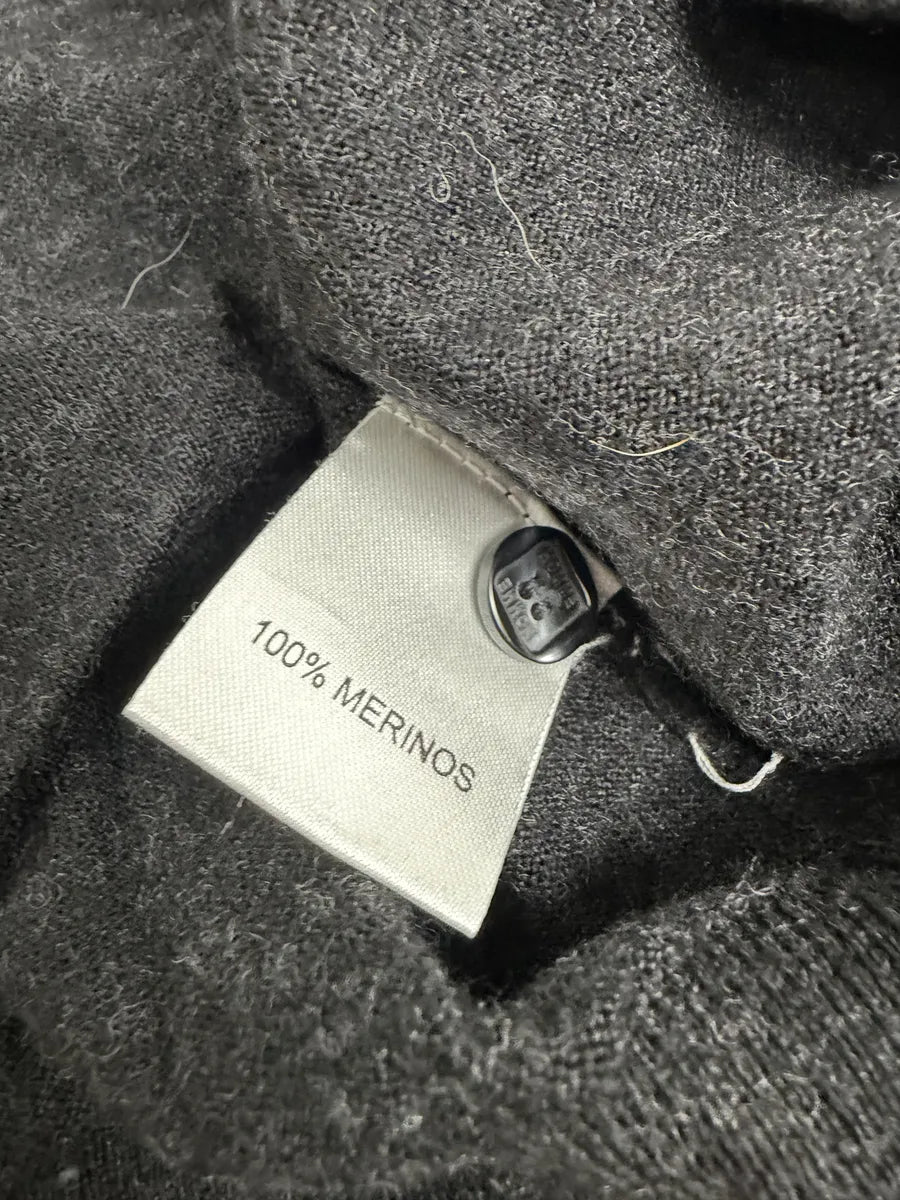 Daniele Alessandrini Black & Grey Wool Geometrical Cardigan EHBAxsT 11