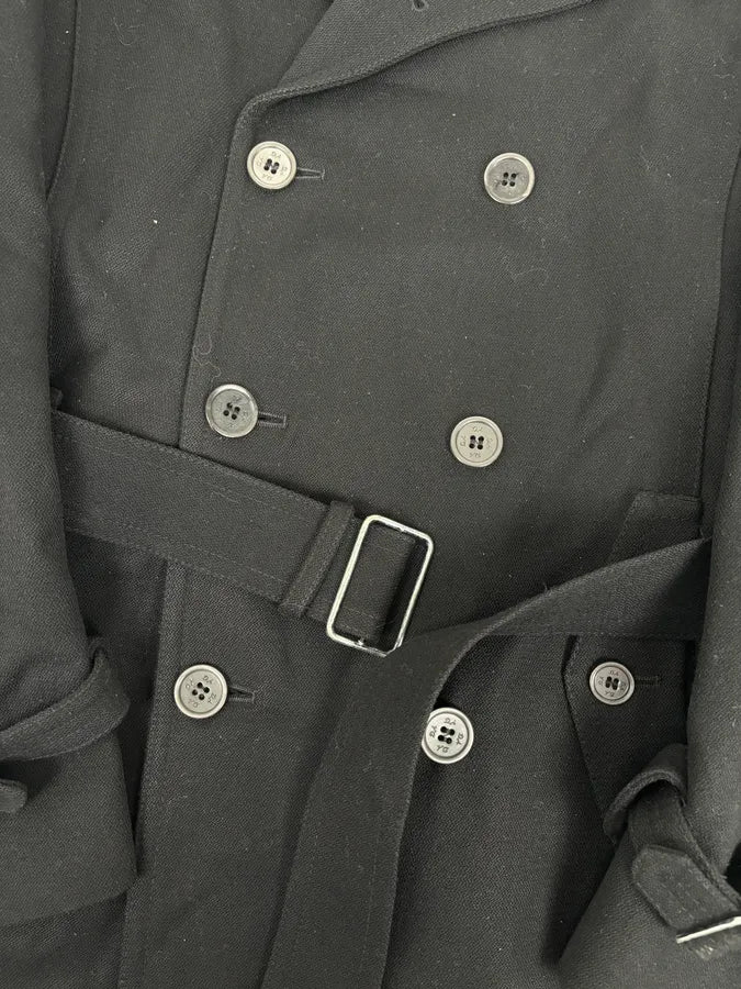 Daniele Alessandrini Black Classy Trench Coat RQEvcUS 9