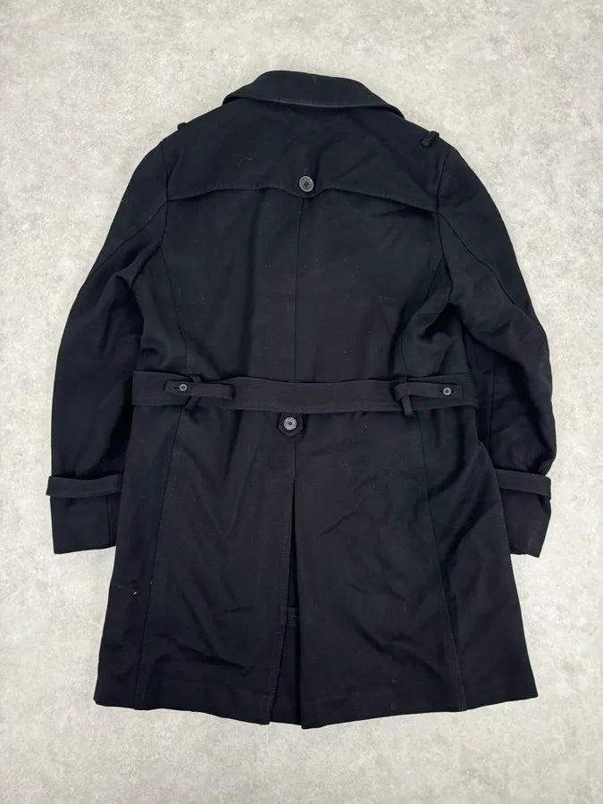 Daniele Alessandrini Black Classy Trench Coat RQEvcUS 4