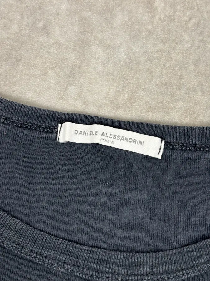 Daniele Alessandrini Black London Calling Longsleeve T-Shirt nQyPKEV 6