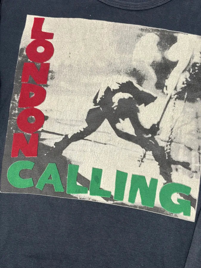 Daniele Alessandrini Black London Calling Longsleeve T-Shirt nQyPKEV 7
