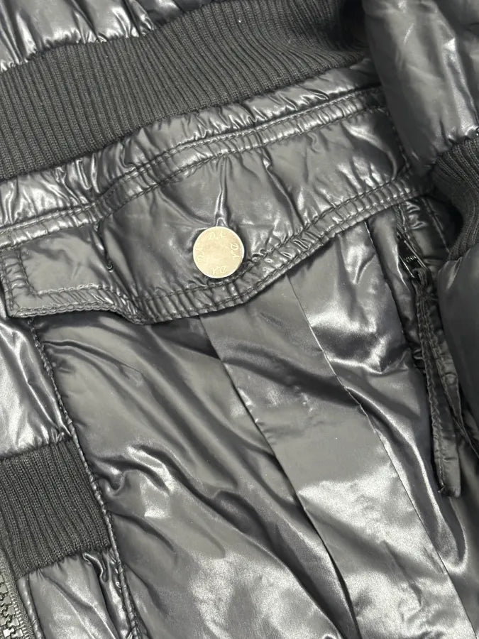 Daniele Alessandrini Black Hybrid Faux Fur Puffer Jacket FJfuQXU 7