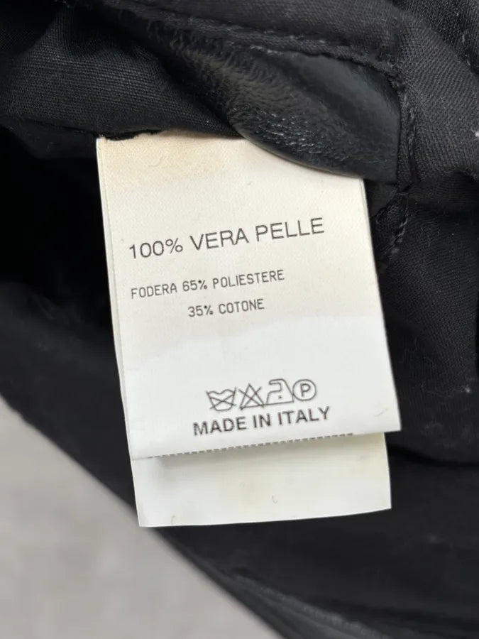 Daniele Alessandrini Black Leather Jacket  yrCnuGo 11