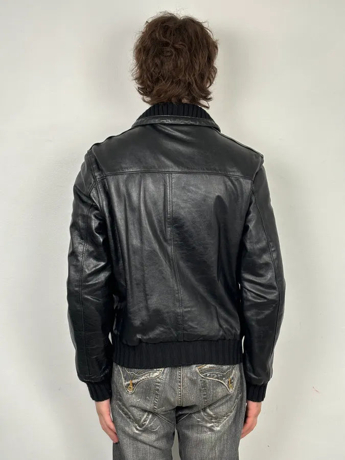 Daniele Alessandrini Black Leather Jacket  yrCnuGo 2